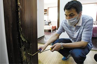 家庭灭白蚁施工现场